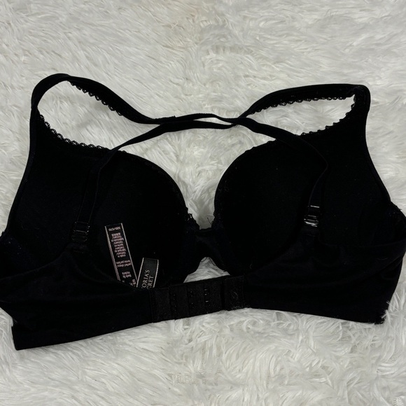 Body By Victoria perfect shape cross back push up black bra size 32D - Picture 5 of 10